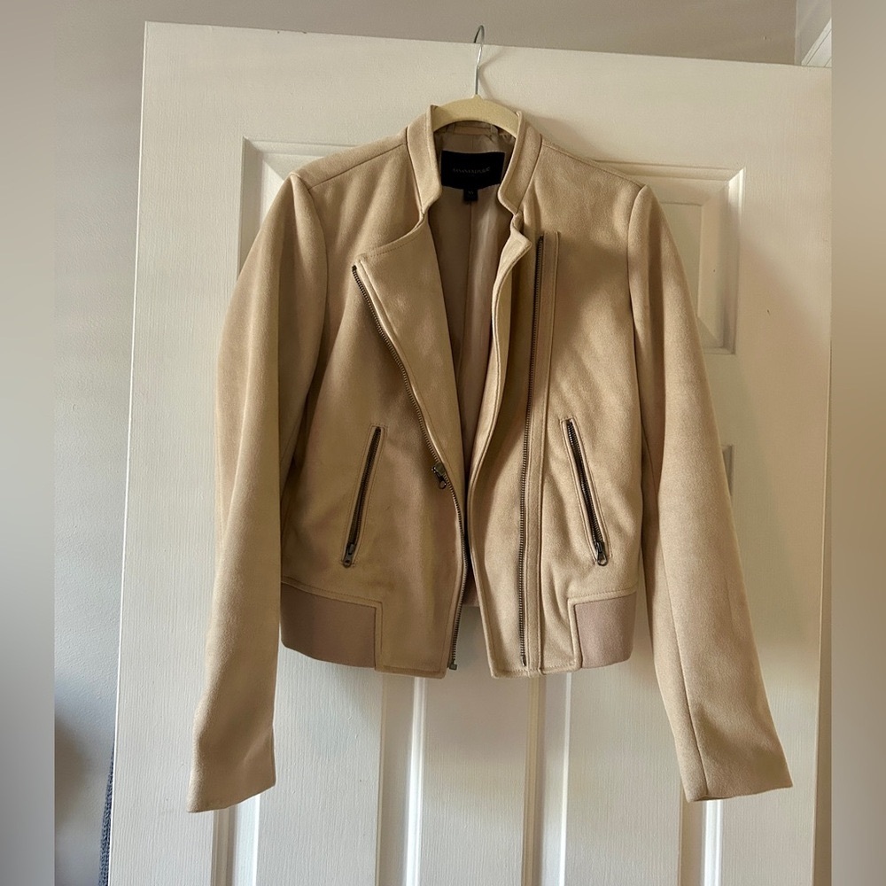 Banana Republic Beige Biker Jacket - XS